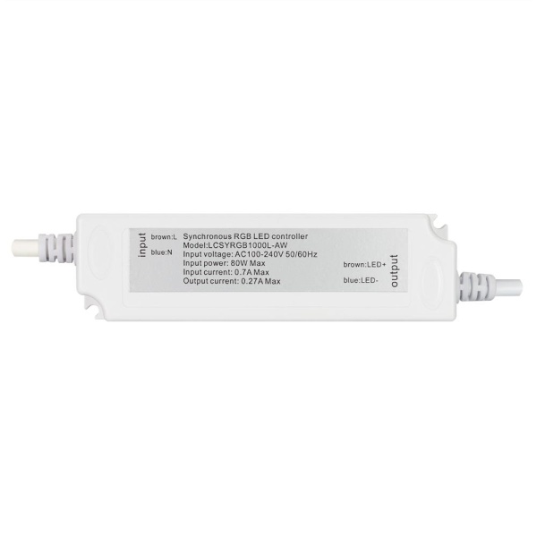 Контроллер ARD-CLASSIC-SYNC-RGB-1000LED White (230V, 80W, RF ПДУ) (Ardecoled, Закрытый)