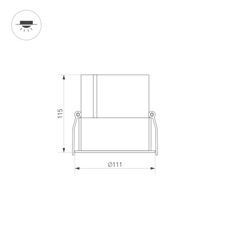 Светильник MS-ATLAS-BUILT-R112-35W Day4000 (BK-BK, 30 deg, 230V) (Arlight, IP20 Металл, 5 лет)