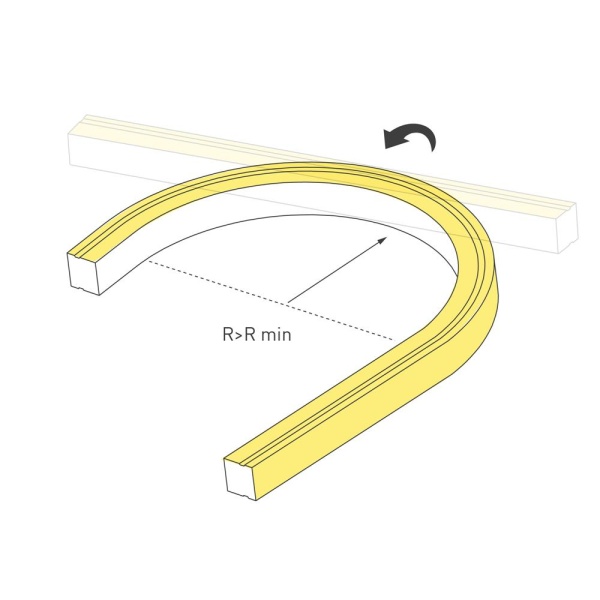 Светодиодная лента герметичная MOONLIGHT-TOP-U-A156-13x12mm 24V Day4000 (11 W/m, IP67, 5m, wire x2) (Arlight, Вывод кабеля боковой)