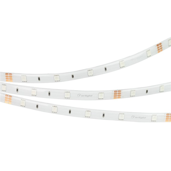 Светодиодная лента герметичная RTW-SE-B30-10mm 24V RGB (7.2 W/m, IP65, 5060, 5m) (Arlight, 7.2 Вт/м, IP65)