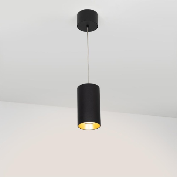 Светильник подвесной SP-POLO-R85-2-15W Warm White 40deg (Black, Gold Ring) (Arlight, IP20 Металл, 3 года)