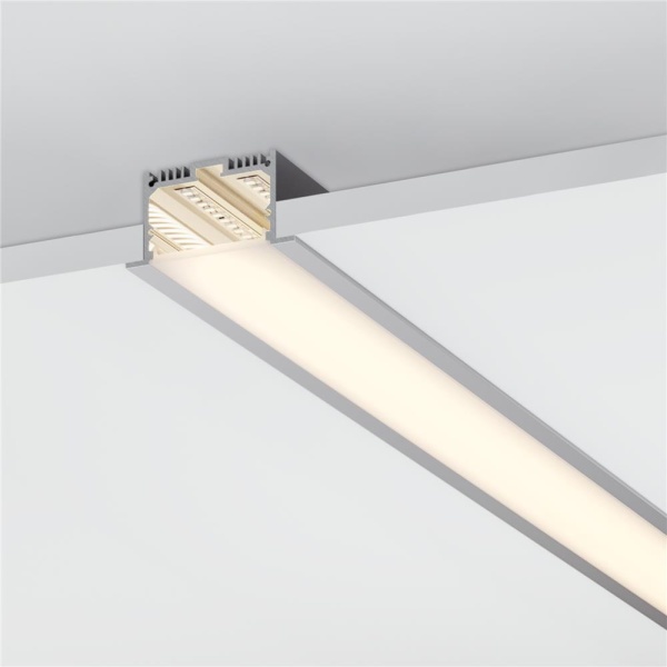 Профиль с экраном SL-LINIA62-F-2500 BLACK+OPAL (Arlight, Алюминий)