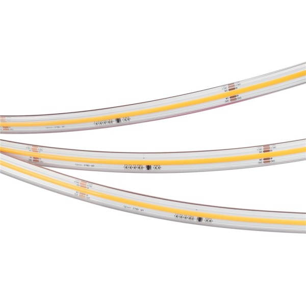 Светодиодная лента герметичная SPI-COB-PS-X378-14mm 24V Warm3000-PX63-BPT (7 W/m, IP67, 5m) (Arlight, бегущий огонь)