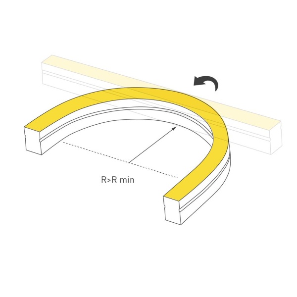 Светодиодная лента герметичная MOONLIGHT-SIDE-A140-12x17mm 24V Blue (8 W/m, IP67, 5m, wire x2) (Arlight, Вывод кабеля боковой)